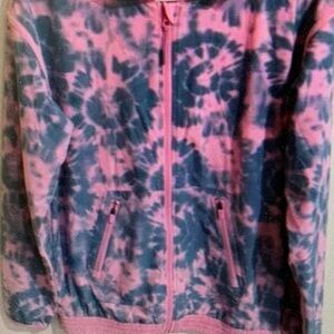 Kids Tie-Dye Jacket - Pink and Blue